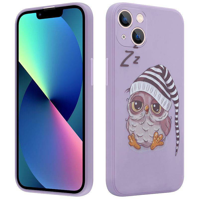 Obrazek MX OWL SLEEPY IPHONE 11 PRO MAX PURPLE / FIOLETOWY