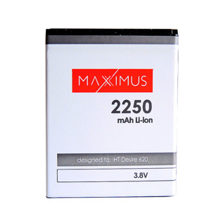 Picture of BAT MAXXIMUS HTC DESIRE 620 2250 mAh

BTC-HTD820SL