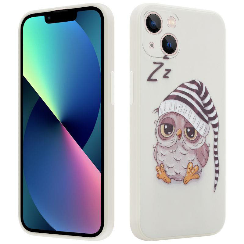 Obrazek MX OWL SLEEPY IPHONE 11 PRO BEIGE / BEŻOWY