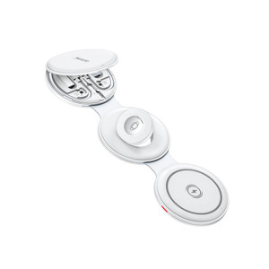 Obrazek Yesido ładowarka indukcyjna DS29 15W 5w1 + Zestaw Akcesoriów, WHITE / BIAŁY