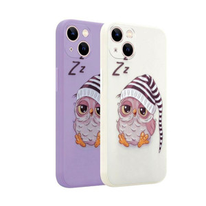 Obrazek MX OWL SLEEPY IPHONE 11 PRO PURPLE / FIOLETOWY