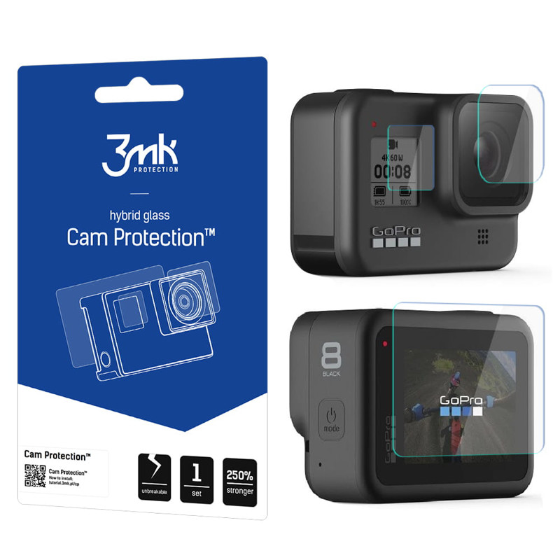 Obrazek 3MK Cam Protection GoPro Hero 8 Ochona na wyświetlacze oraz obiektyw
