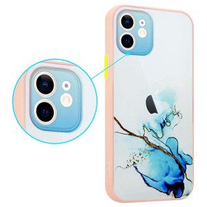 Obrazek MX AQUARELLE IPHONE XS MAX NIEBIESKO-BIAŁY / NAVY-WHITE