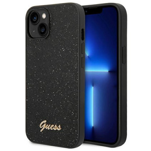 Obrazek GUESS IPHONE 14 PLUS GLITTER FLAKES GUHCP14MHGGSHK CZARNY/BLACK