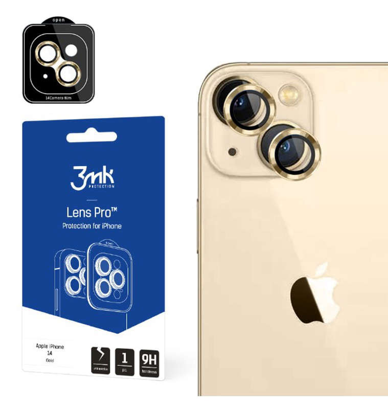 Obrazek 3MK LENS PROTECTION PRO IPHONE 14 GOLD