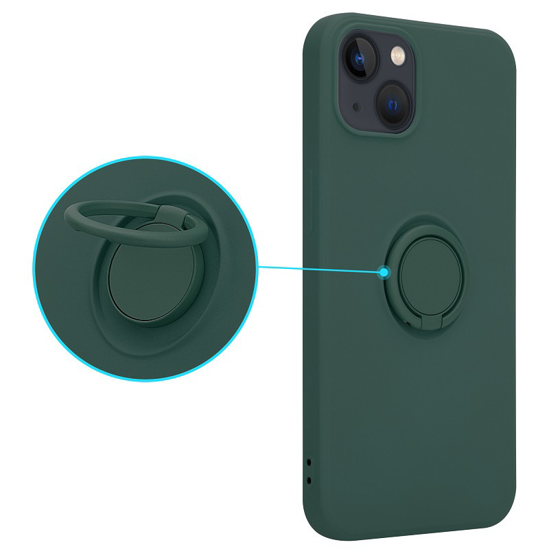 Obrazek Etui Silicon Ring do Iphone 12/12 PRO zielony