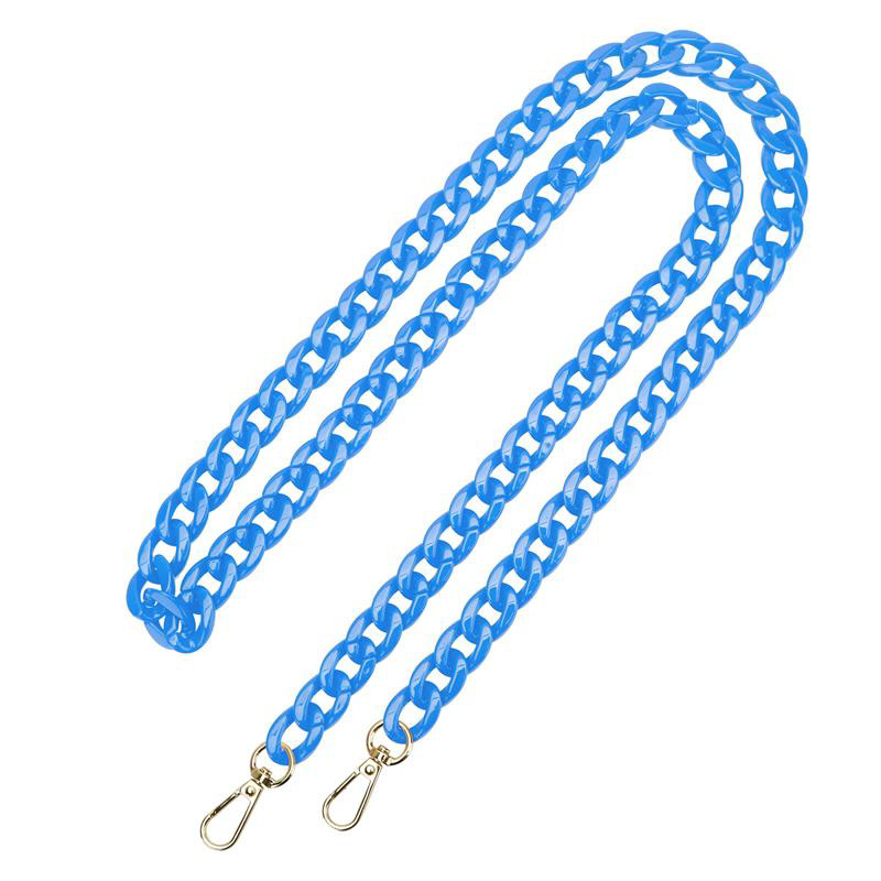 Obrazek Uniwersalna smycz do telefonu / na ramię Chain-09, BLUE / NIEBIESKI