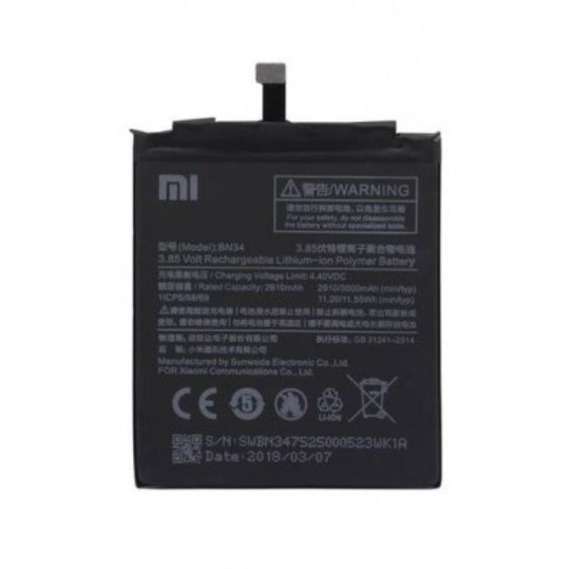 Obrazek BN34 bateria do Xiaomi 5A 2910mAh bulk