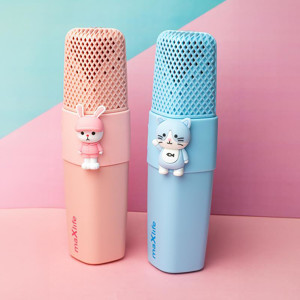 Obrazek Maxlife mikrofon z głośnikiem Bluetooth Animal, MXBM-500, PINK / RÓŻOWY