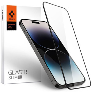 Obrazek SPIGEN GLASS FC iPHONE 14 PRO MAX BLACK