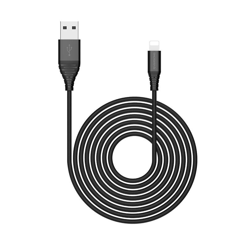 Obrazek Riversong kabel Alpha S USB - Lightning 1,0m 2,4A czarny CL32