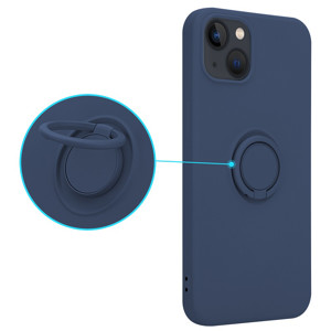 Obrazek Etui Silicon Ring do Iphone 13 niebieski