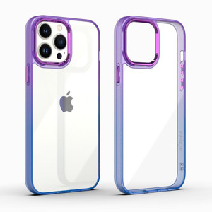 Obrazek MX RAINBOW IPHONE 15 (6.1) PURPLE-BLUE / FIOLETOWO-NIEBIESKI