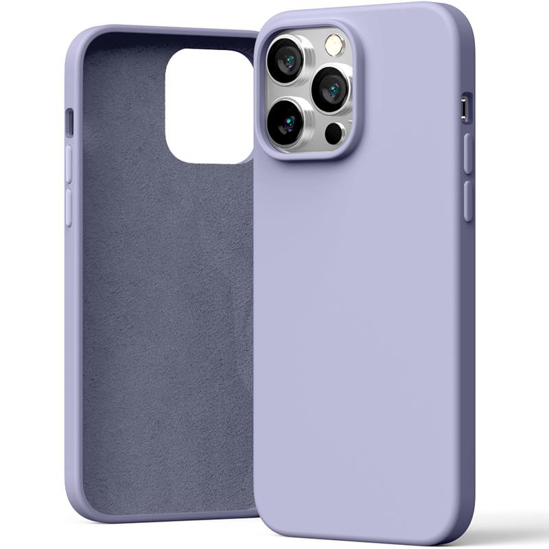 Obrazek MERCURY SILICONE CASE IPHONE 15 PRO MAX (6.7), LAVENDER GRAY / LAWENDOWY