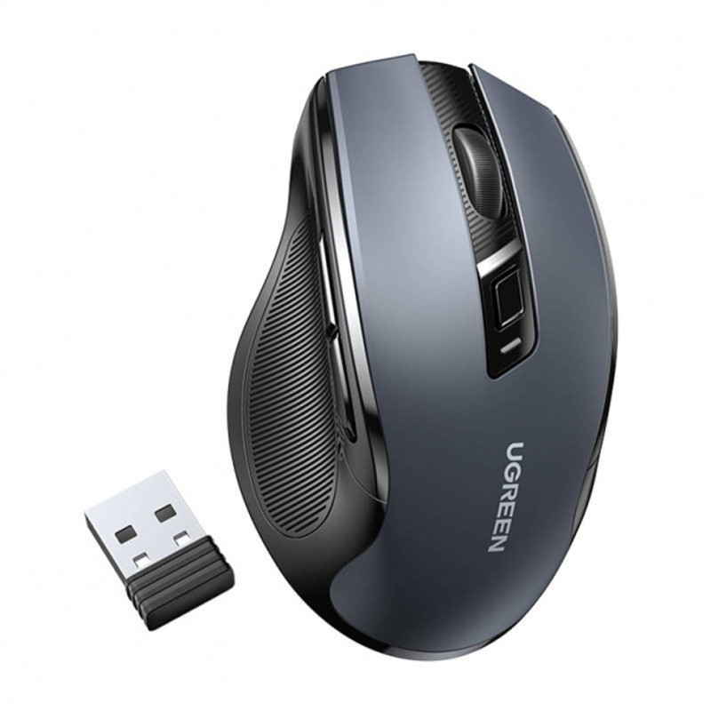 Obrazek Ugreen optyczna mysz bezprzewodowa USB 2.4GHz Bluetooth 5.0 4000 DPI czarny