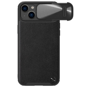 Obrazek NILLKIN CAMSHIELD LEATHER S IPHONE 14 BLACK / CZARNY