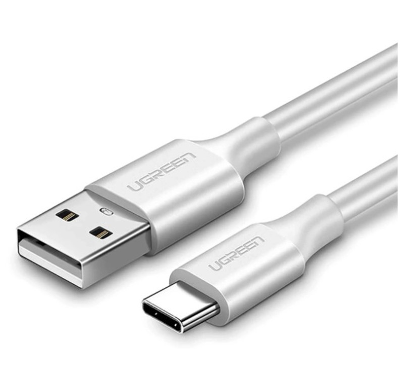 Obrazek Ugreen kabel US287 60123 USB-A / USB-C 3A 2m - biały