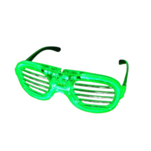 Obrazek ŚWIECĄCE OKULARY LED GREEN / ZIELONY