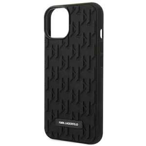 Obrazek KARL LAGERFELD IPHONE 14 PLUS 3D BLACK MONOGRAM PATTERN KLHCP14MRUPKLPK