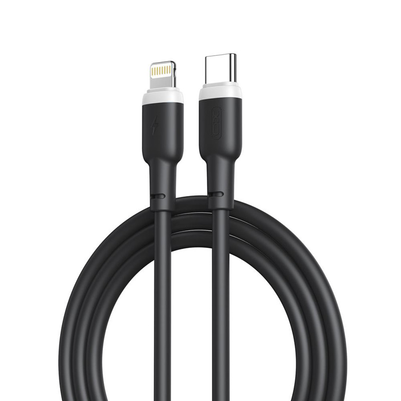 Obrazek XO KABEL NB208A PD USB-C/Lightning 20W 1m czarny