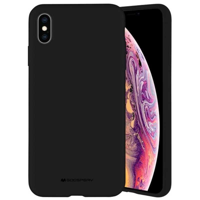 Obrazek Mercury Silicone Case Samsung A55 BLACK / CZARNY