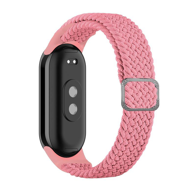 Obrazek Pasek Pleciony Mi Band 9 / M9 / 8 / M8 (8), PINK / RÓŻOWY