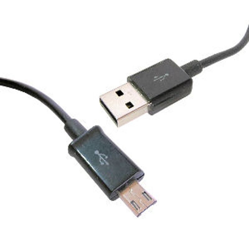 Obrazek Kabel USB - micro-usb OEM czarny 85cm
