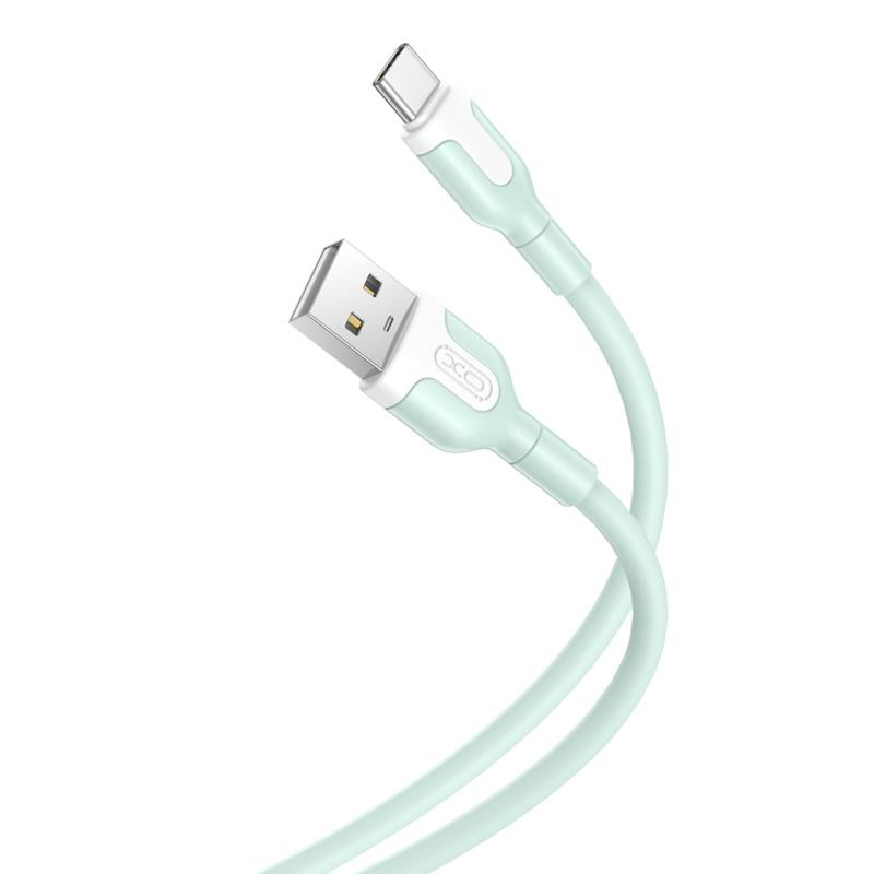 Obrazek XO KABEL NB212 USB-USB-C 2,1A GREEN 1M