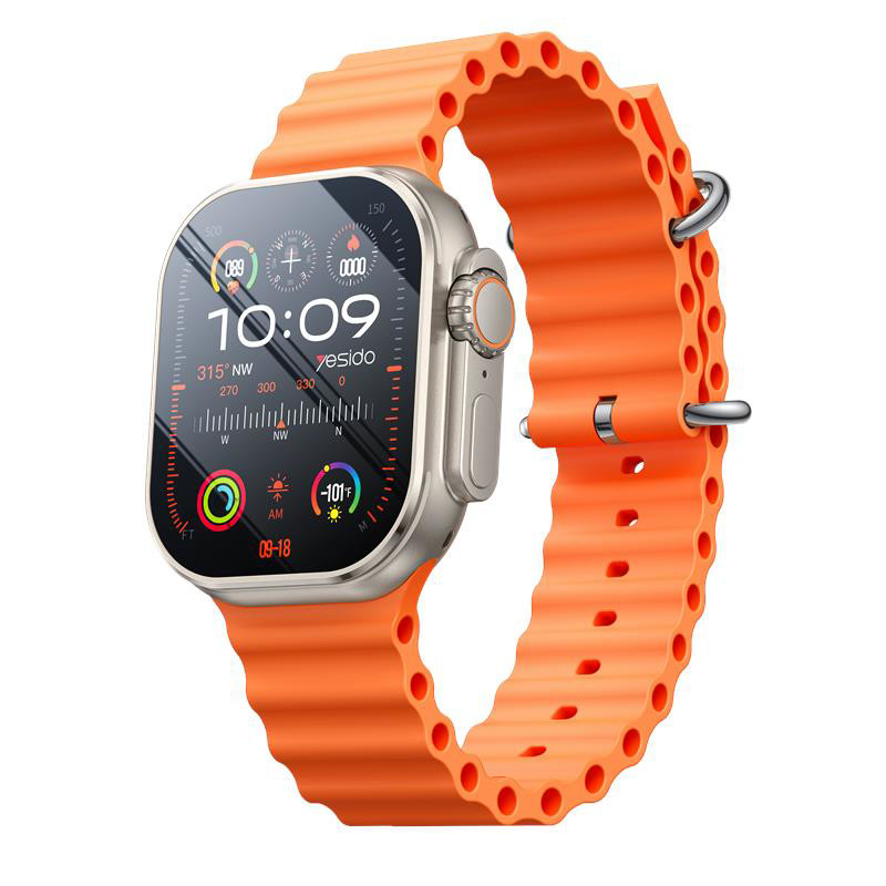 Obrazek Yesido IO26 Smartwatch BT5.0 +NFC 200mAh IPX5 (w zestawie 2 paski) GOLD / ZŁOTY