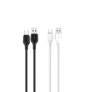 Obrazek XO Zestaw kabli NB103 microUSB 1m 2,1A 50szt (30szt czarny + 20szt biały)