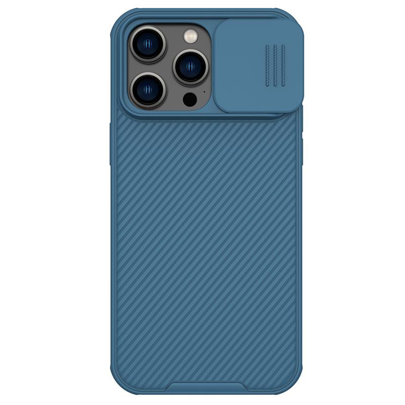 Obrazek NILLKIN CAMSHIELD PRO IPHONE 14 PRO MAX BLUE / NIEBIESKI