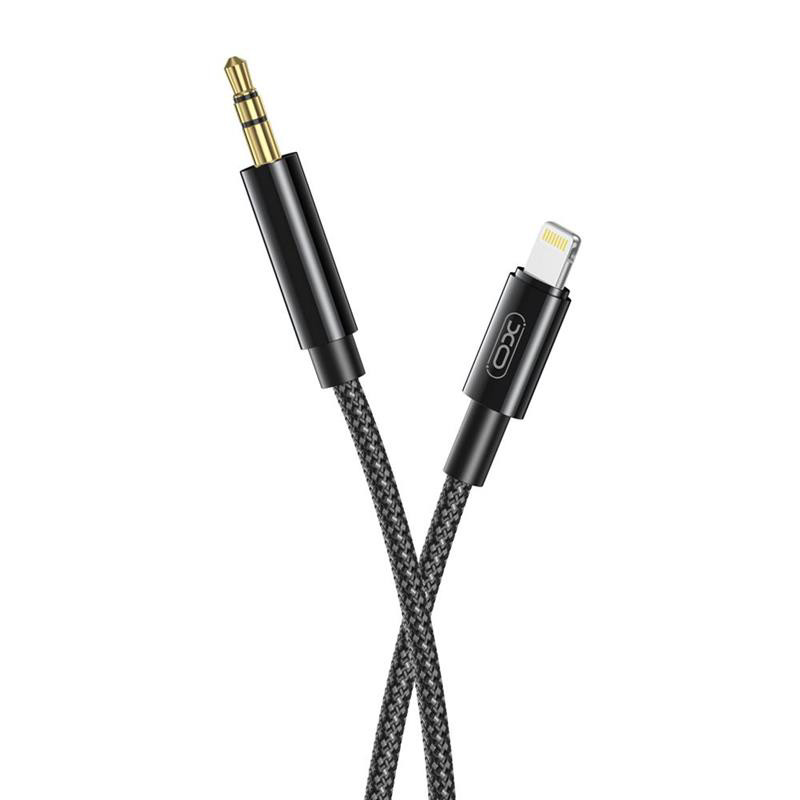 Obrazek XO kabel audio NB-R211A Lightning/Jack 1m czarny