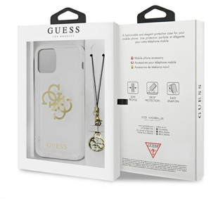 Obrazek GUESS IPHONE 12 PRO MAX CHARMS COLLECTION GUHCP12LKS4GGO TRANSPARENT