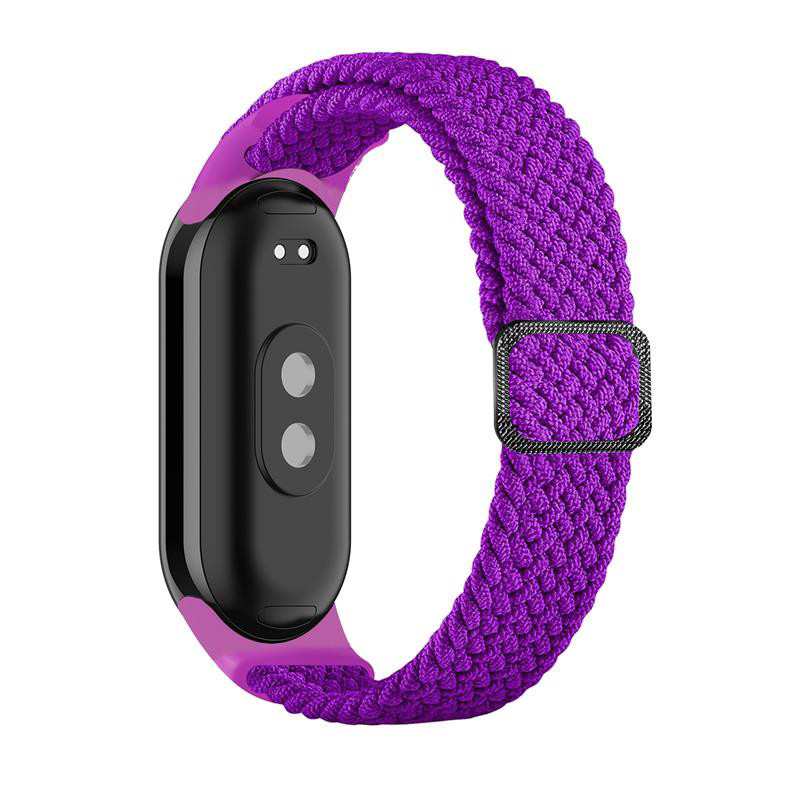 Obrazek Pasek Pleciony Mi Band 9 / M9 / 8 / M8 (3), PURPLE / FIOLETOWY