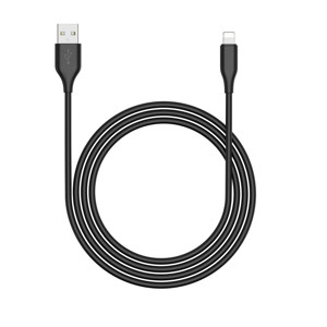 Obrazek Riversong kabel Beta 09 USB - Lightning 1,0m 3A czarny CL85