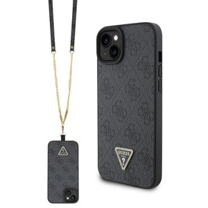 Obrazek GUESS IPHONE 15 PLUS CROSSBODY METAL LOGO GUHCP15MP4TDSCPK BLACK