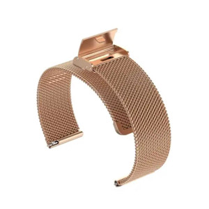 Obrazek Regulowany pasek ze stali nierdzewnej do zegarka/smartwatch 22mm, ROSE GOLD