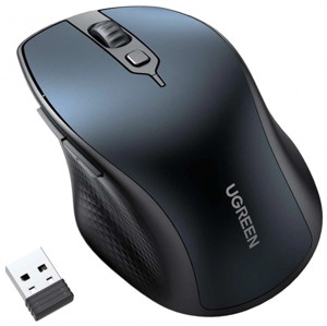Obrazek Ugreen bezprzewodowa mysz MU101 ergonomiczna Bluetooth 2.4 GHz niebieska