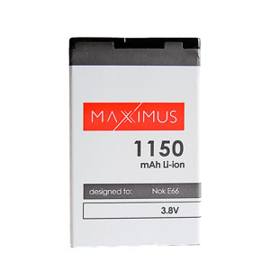 Obrazek Bateria MAXXIMUS NOKIA E66 1150mAh Li-ion BL-4U