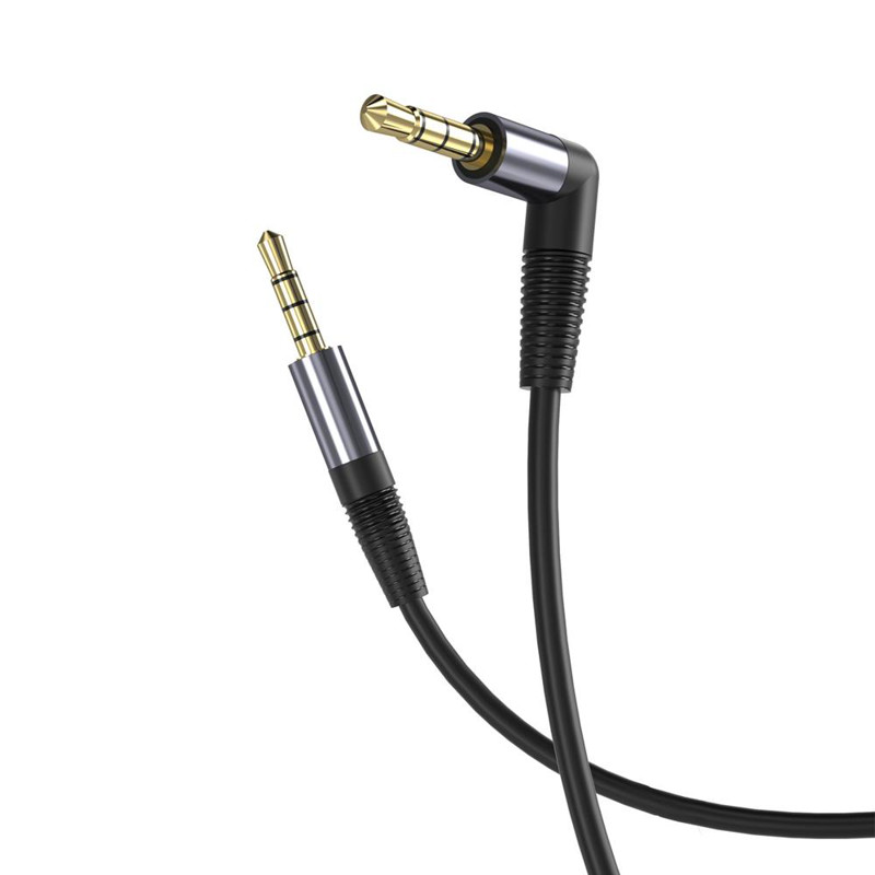 Obrazek XO kabel audio NB-R205 jack-jack 3,5mm czarny 1m