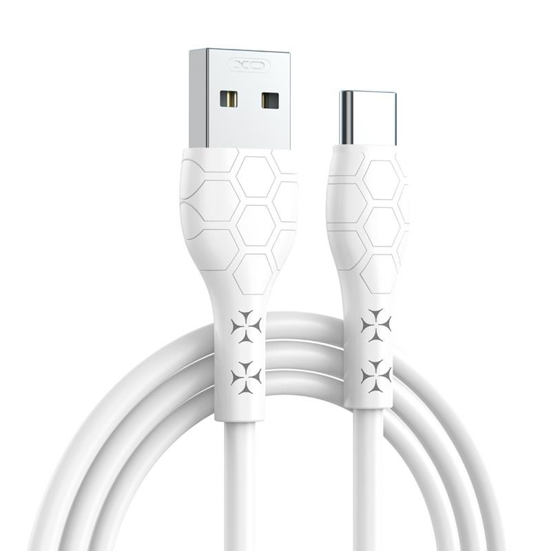 Obrazek XO KABEL NB240 USB/USB-C 1m 2,4A biały