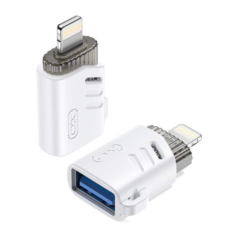 Obrazek XO ADAPTER NB256A OTG USB-LIGHTNING biały