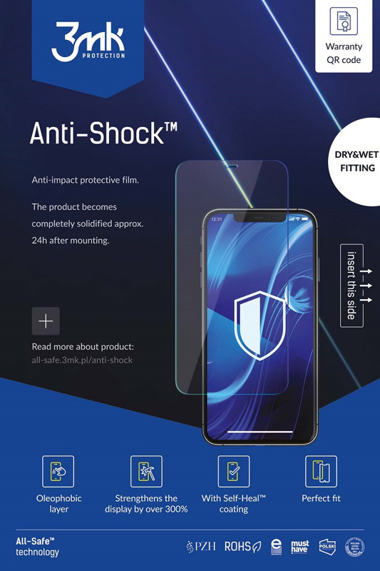 Obrazek 3MK AIO ANTI SHOCK PHONE 25szt DRY-WET