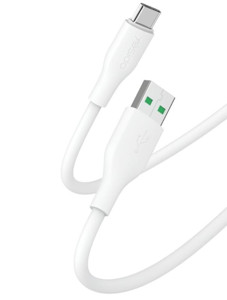 Obrazek Yesido Kabel CA72 20W USB-Type-C QC 3.0 1.2m PVC 5A, WHITE / BIAŁY