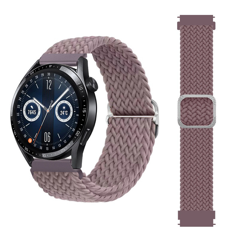 Obrazek Pleciony pasek do zegarka / smartwatch 20mm, CAPPUCCINO