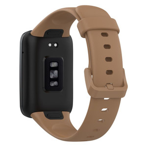 Obrazek Pasek Silikonowy Mi Band 7 Pro / M7 Pro (3), BROWN / BRĄZOWY