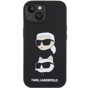 Obrazek KARL LAGERFELD IPHONE 15 PLUS KARL& CHOUPETTE HEAD KLHCP15MSDHKCNK BLACK