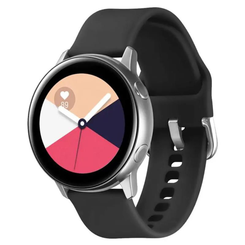 Obrazek SILIKONOWA OPASKA DO SMARTWATCH 22MM UNIWERSALNA, BLACK / CZARNY