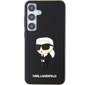 Obrazek KARL LAGERFELD Samsung S24 RUBBER IKONIK KLHCS24S3DRKINK BLACK