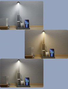 Obrazek LAMPKA BIURKOWA T-PHOX 5W1 WIRELESS CHARGER WITH LAMP, BLACK / CZARNY